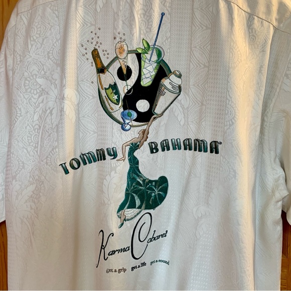 Tommy Bahama XL Tropical Short Sleeve Embroidered Shirt - Picture 4 of 7